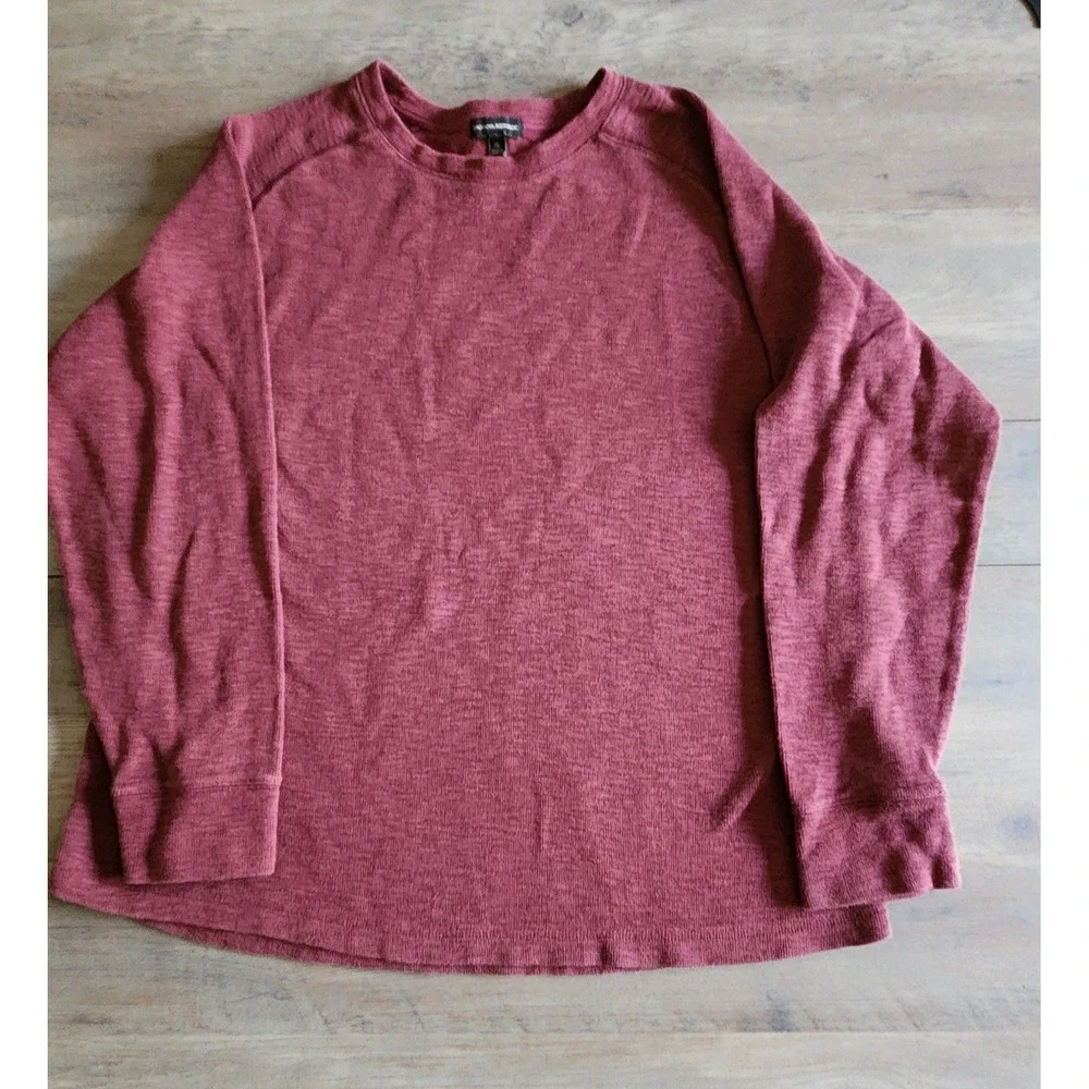 Banana Republic Men's Burgandy Maroon Long Sleeve Pullover Long Sleeve Shirt XL